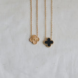 LOTUS BLACK NECKLACE