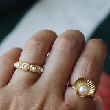 SHELL GOLD RING