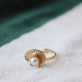 SHELL GOLD RING