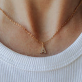 DIAMOND LETTER NECKLACE