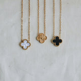 LOTUS BLACK NECKLACE