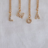 DIAMOND LETTER NECKLACE