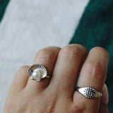 SHELL SILVER RING